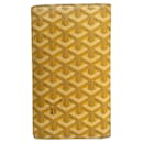 Portefeuille long Goyard jaune