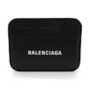 Portefeuille en cuir noir Balenciaga