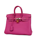 Sac à main Hermes Birkin 25 en Rose Violet - Hermès