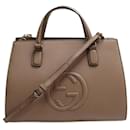 Gucci GG Embossed Leather Shoulder Bag