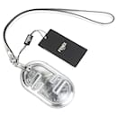 Fendi Silver Leather Handbag Charm