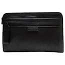 Bottega Veneta Black Leather Clutch Bag