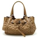 Burberry Quilted Leather Tote Bag