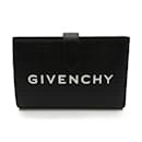 Portefeuille bi-fold en cuir de veau noir Givenchy