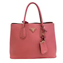 Bolso de mano Prada Saffiano Cuir en rosa