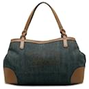 Borsa a mano in denim Gucci Craft