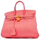 Sac à main Hermes Birkin 25 en Rose Azalee - Hermès