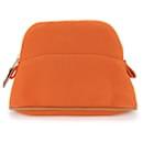 Hermes Bolide Cotton Pouch in Orange - Hermès