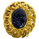 Chanel Coco Mark Motif Color Stone Brooch