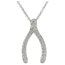 Tiffany Wishbone Halskette aus Platin und Diamant - Tiffany & Co