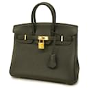 Borsa Hermes Birkin 25 in pelle Togo nera - Hermès