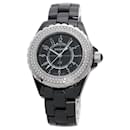 Chanel J12 Black Ceramic Diamond Wristwatch