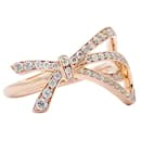 Tiffany Ribbon Bow K18PG Pink Gold Ring - Tiffany & Co