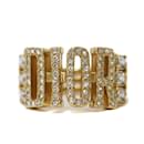 Anillo de oro Christian Dior con strass