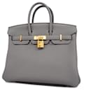 Hermes Birkin 25 Handbag in Etain Togo Leather - Hermès