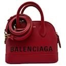 Bolsa de couro vermelho Balenciaga