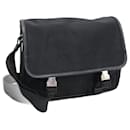 Prada Black Nylon Leather Shoulder Bag