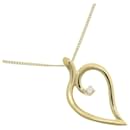 Tiffany & Co. Leaf Heart Necklace in 18K Yellow Gold with Diamond