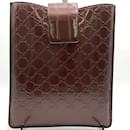 Gucci 256575 Brown Patent Leather iPad Case