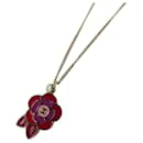 Chanel Cocomark Flower Gold Plated Necklace