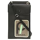 Prada 2ZH068 Leather Black Strap Shoulder Bag