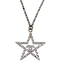 Chanel Cocomark Star Stone Silver Necklace