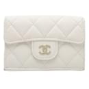 Portefeuille Trifold Matelassé Classique Petit de Chanel