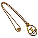 Chanel Coco Mark Teardrop Turnlock Vintage Necklace