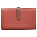 Celine Large Strap Wallet in Bicolor Pink and Gray - Céline