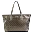 Gucci Khaki PVC/Leder Schultertasche