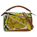 Loewe Puzzle Small Floral Leather Handbag