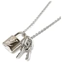 Collier en pendentif Lockit en or blanc K18WG Louis Vuitton