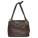 Loewe Schultertasche aus braunem Nappa-Leder