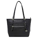 Borsa tote in pelle nera Coach