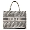 Bolso tote de lona gris Christian Dior