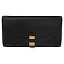 Chloé Black Leather Bi-Fold Wallet