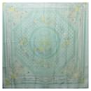 Hermes Large Silk Scarf in Light Green - Hermès