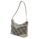 Burberry Nova Check White Shoulder Bag