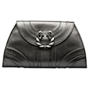 Bvlgari Leoni Clutch aus silbergrauem Leder - Bulgari