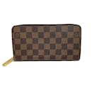 Cartera Zippy Damier marrón Louis Vuitton