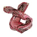 Louis Vuitton Red Silk Scarf