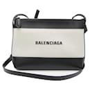 Bolso de hombro de lona y cuero para mujer Balenciaga