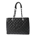 Chanel GST Grand Tote en cuir caviar noir