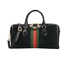 Sac à épaule Gucci Ophidia en daim noir