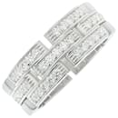 Bague en demi-diamant Cartier en or blanc 18K