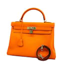 Hermes Kelly 32 Handbag in Voga River Orange - Hermès