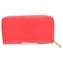 Louis Vuitton Rose Litchi Vernis Zippy Wallet