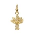 Collier Pendentif Motif Bouquet Chanel en Or Jaune K18YG