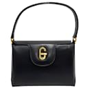 Gucci Vintage G Logo Leather Handbag