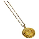 Chanel Vintage Coco Mark Logo Motif Necklace